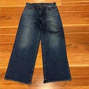 American Eagle Outfitters Dark Blue Flare Jeans